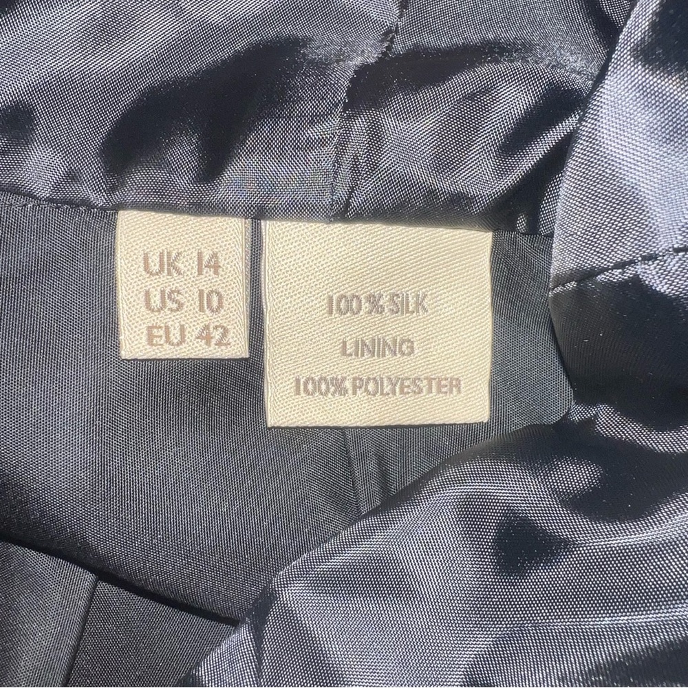 Anthropology Cleora Dress Orla Kiely Silk Size 10 - Picture 7 of 8